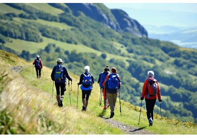 Chastel/Murat und St. Antoine Kapelle - Nordic Walking Wanderung