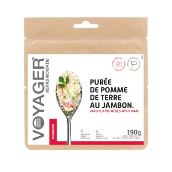 Purée de pommes de terre au jambon