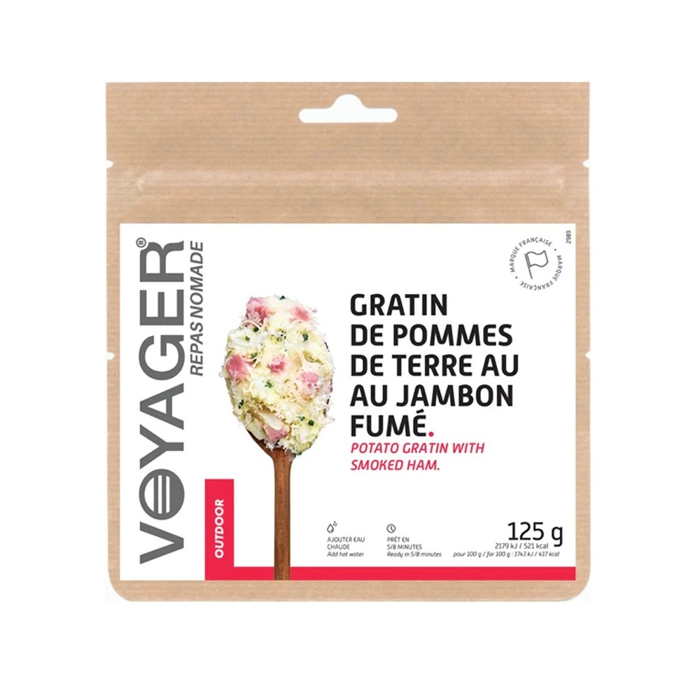 Gratin de pommes de terre au jambon fumé