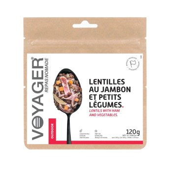 Lentilles au jambon et petits légumes