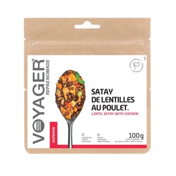 Satay de lentilles et de poulet