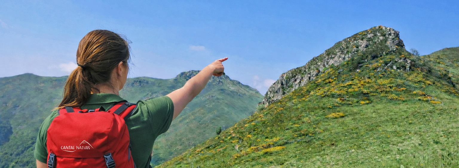 Cantal Nature guide showing the Cantal volcano